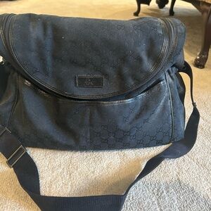 Gucci Black Diaper Bag